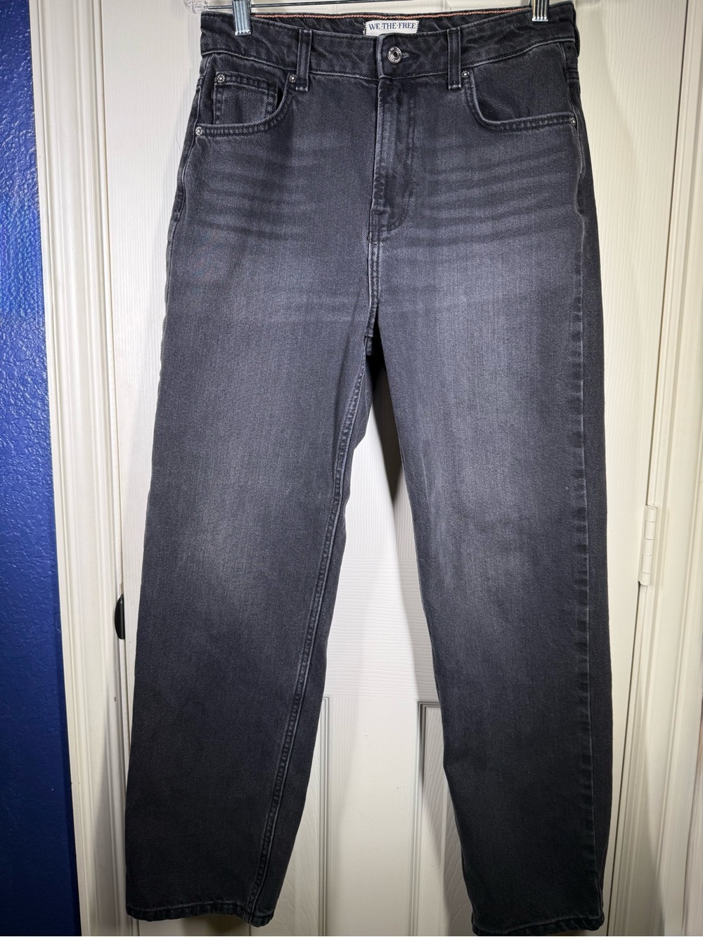 We The Free The Pacifica Women’s Faded Black Straight High Rise Jeans Sz 29